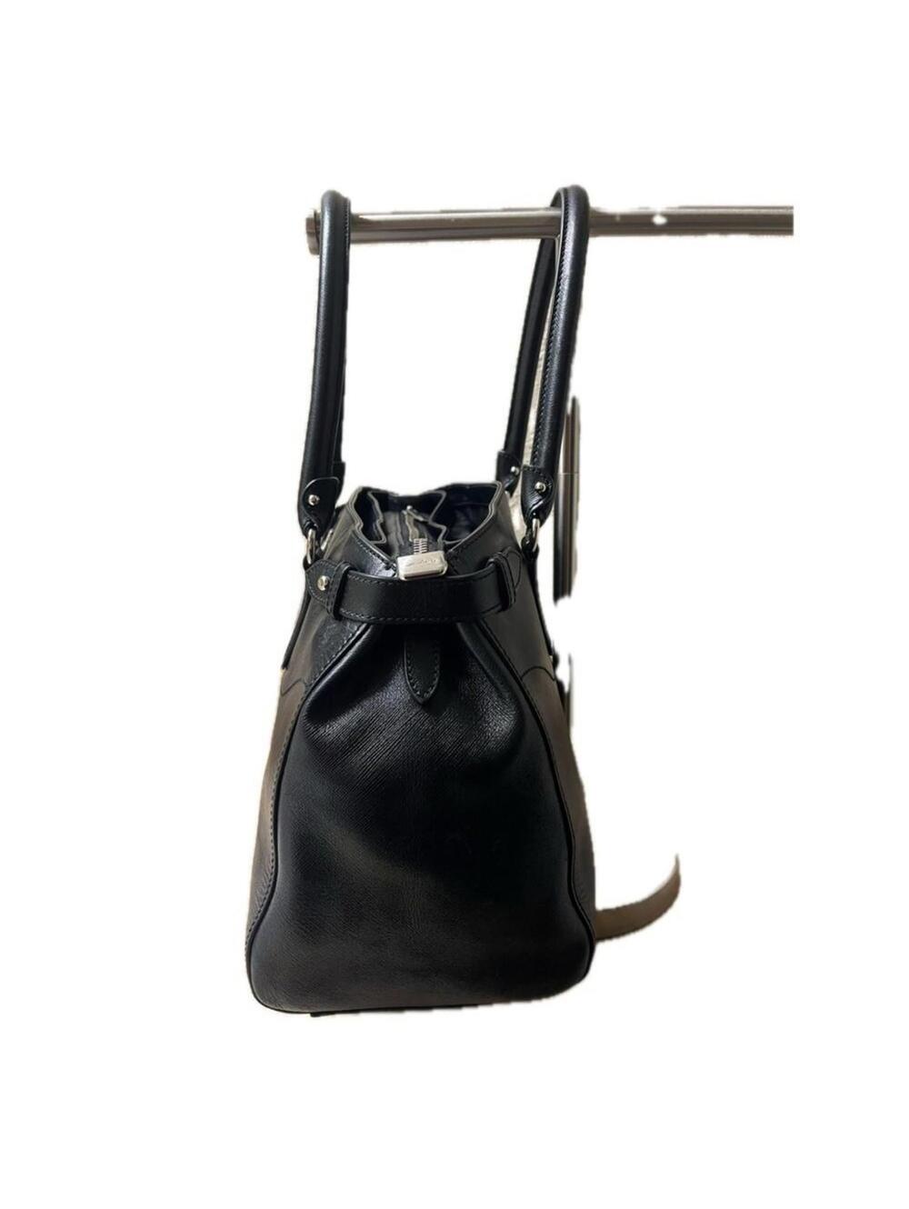 Salvatore Ferragamo Gancini Shoulder Bag GG-21D940 Black Leather - Picture 4 of 14